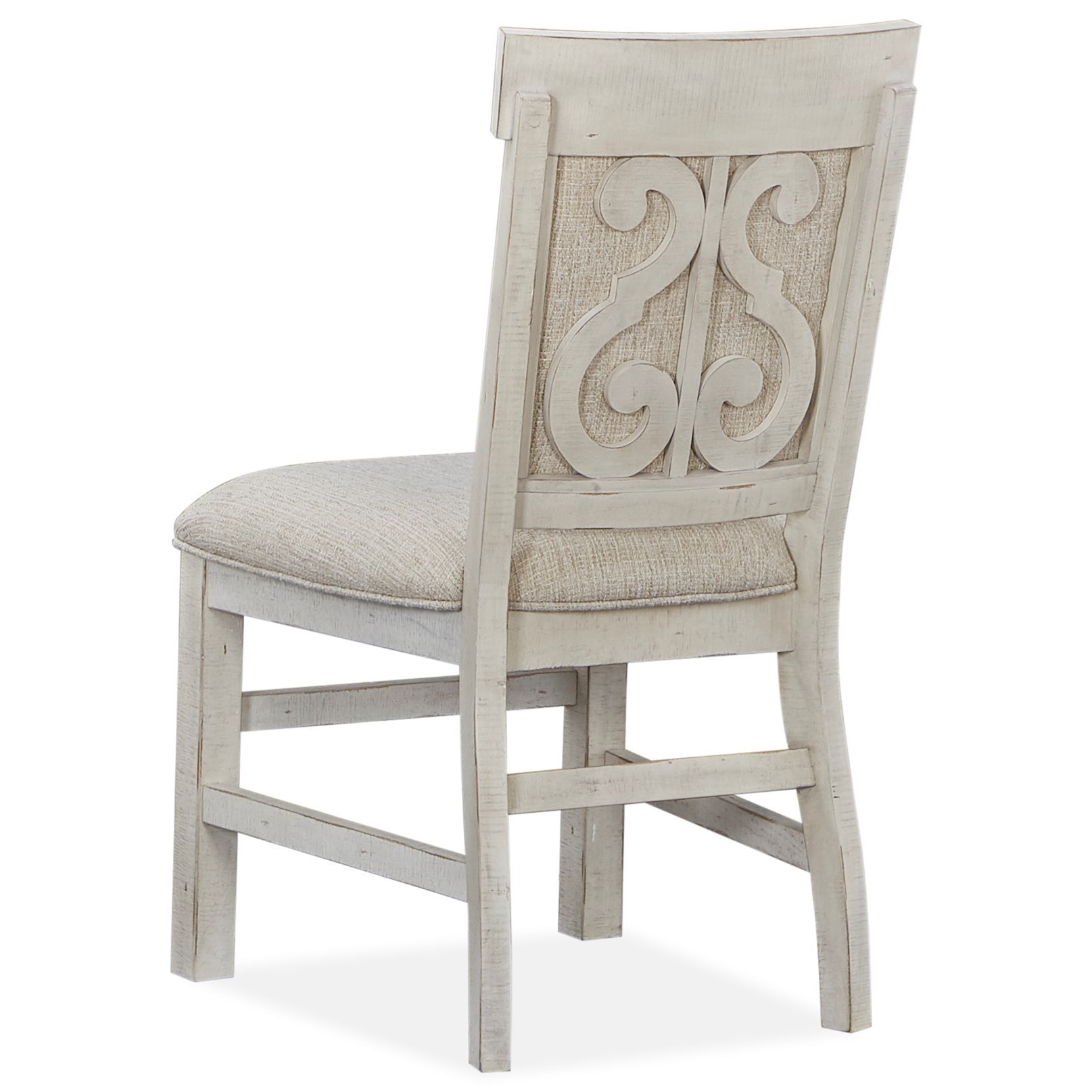 Magnussen Home Bronwyn Farmhouse Upholstered Dining Side Chair with